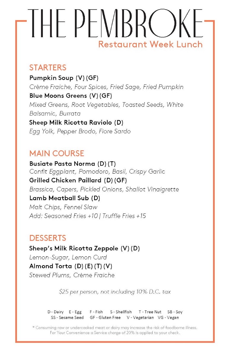 The Pembroke Menu - Image 2