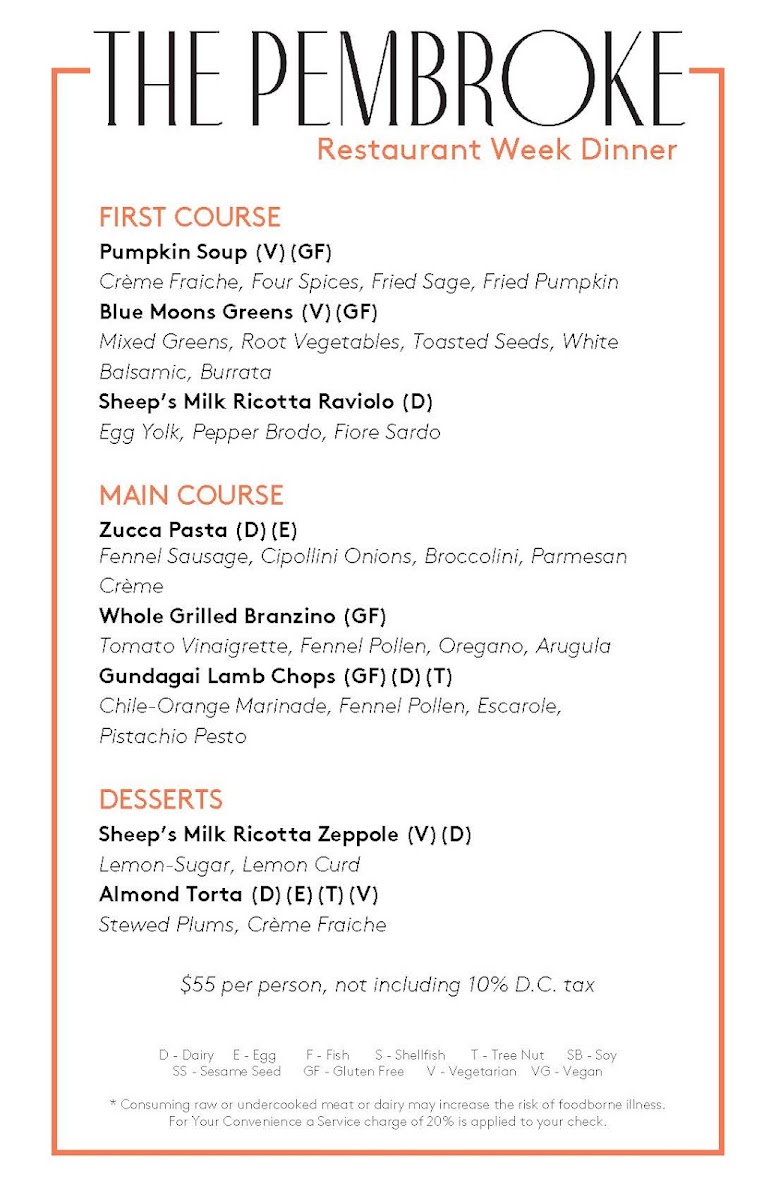 The Pembroke Menu - Image 3