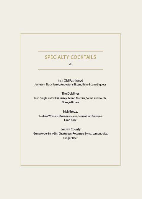 The Pembroke Menu - Image 4