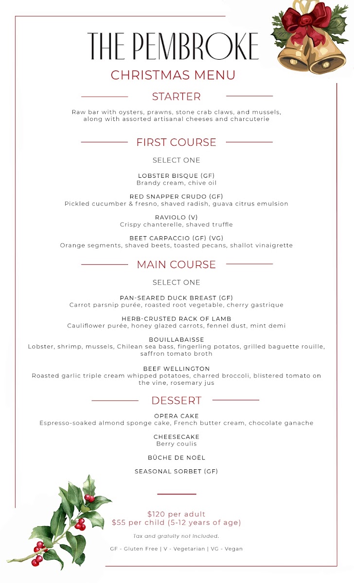 The Pembroke Menu - Image 6
